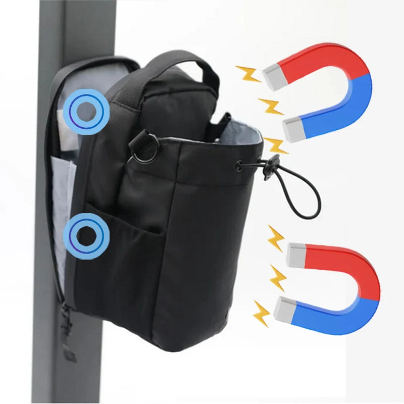 Magnetic Gym Bag with Phone Pocket & Bottle Holder